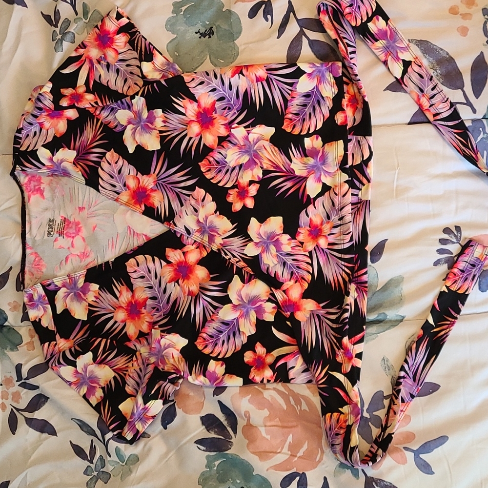 Pink bikini wrap top NWT